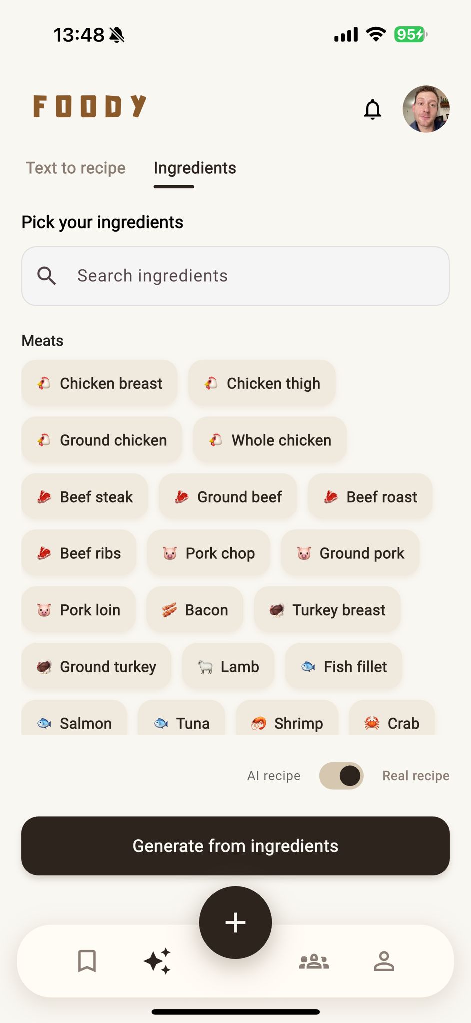 Recipe Page Screenshot